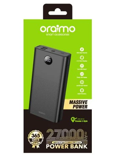 Oraimo PowerNova QF1 27000mAh 22.5W Fast Charging Power Bank
