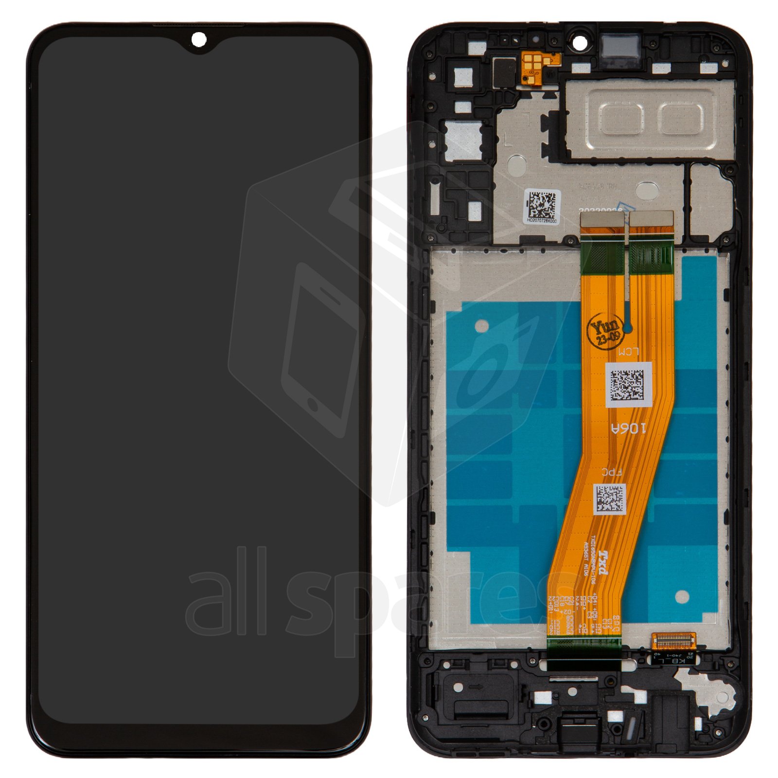 Samsung Galaxy A04e LCD Display With Frame