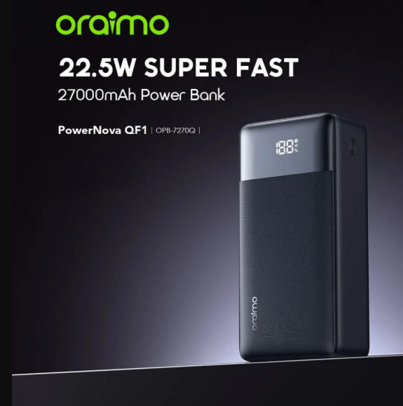 Oraimo OPB-7270Q PowerNova QF1 22.5W Power Bank-27000mAh